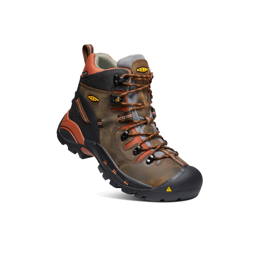Men's Pittsburgh 6 Waterproof Boot (Soft Toe) | Cascade Brown/Bombay Brown - Image 3