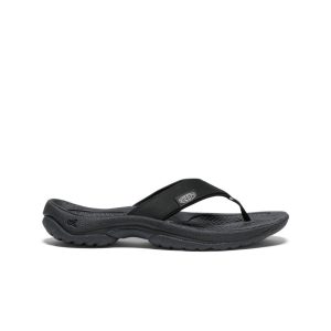 Women's Kona Leather Flip-Flop  |  Black/Vapor