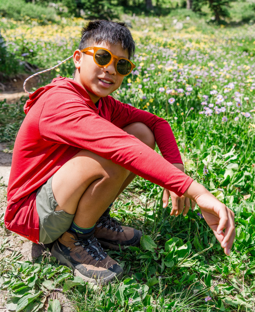 Big Kids' Targhee IV Waterproof Hiking Boot | Skipper Blue/Hemlock - Image 8