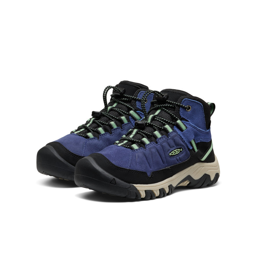 Big Kids' Targhee IV Waterproof Hiking Boot | Skipper Blue/Hemlock - Image 2