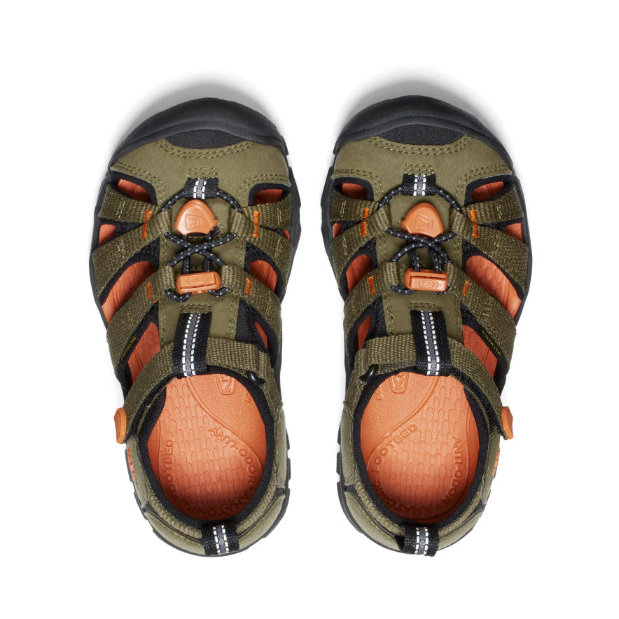 Little Kids' Seacamp II CNX | Dark Olive/Gold Flame - Image 4